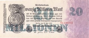Германия 20000000 марок 1923г.