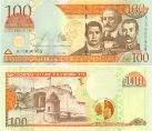 Доминиканская республика. 100 песо. 2002 год.