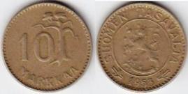 Финляндия 10 марок 1953 года