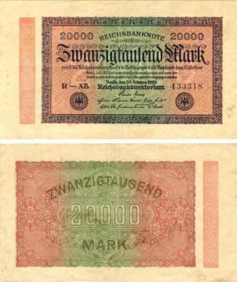 Германия 20000 марок 1923г.