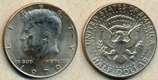 США. 1/2 доллара. 1979 год.
