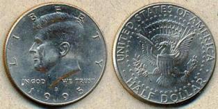 США. 1/2 доллара. 1995 год.