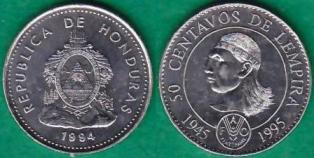 Гондурас 50 центаво 1994 года