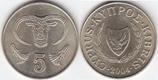 Кипр 5 центов 2004 года.
