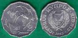 Кипр 1/2 цента 1983 года.