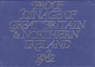 Великобритания. Набор разменных монет 1982 года.