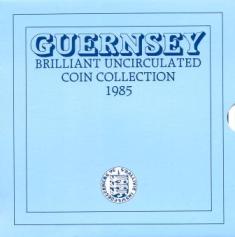 Гернси. Набор разменных монет 1985 года.