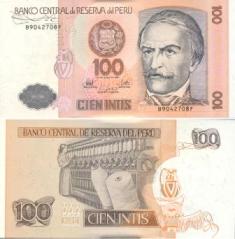 Перу 100 интис. 1987 год.