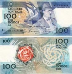 Португалия 100 эскудо. 1987 год.