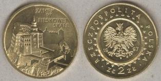 Польша 2 злотых. 1997 год. замок в песковой скале.
